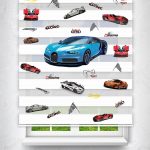 Felicityhome - Spor Araba Baskılı Perde - Çocuk Odası Perdesi - Baskılı Zebra Perde