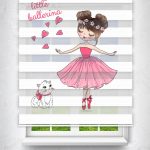 Felicityhome – Sevimli Kedicik Ve Balerin - Baskılı Zebra Perde