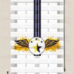 Felicityhome – Taraftar Sarı Lacivert Yıldız Baskılı Zebra Perde Fenerbahçe