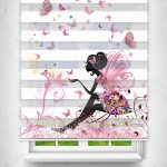 Felicityhome – Peri Kızı Ve Kelebek Baskılı Genç Ve Çocuk Odası Perdesi - Baskılı Zebra Perde