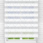 Felicityhome - Renkli Kağıt Parçaları Dijital Baskılı Zebra Perde-çocuk Odası Perdesi-zebra Stor Perde