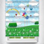 Felicityhome – Çocuk Odası - Harikalar Diyarı Baskılı Perde - Çocuk Odası Perdesi - Baskılı Zebra Perde