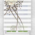 Felicityhome – Papatya Dijital Baskılı Zebra Perde-mutfak Perdesi-zebra Stor Perde