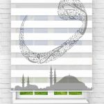 Felicityhome – Cami Ve Vav Harfi Dijital Baskılı Zebra Perde-mutfak Perdesi-zebra Stor Perde